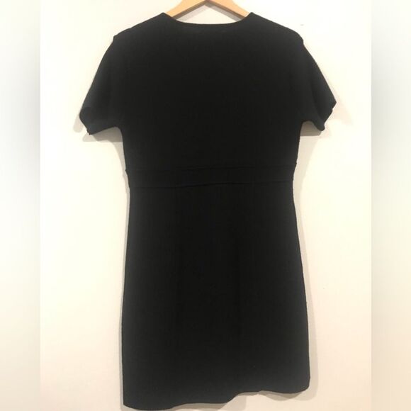 Ann Taylor wool dress Classic Black closet staple timeless academic women’s M - Picture 6 of 7